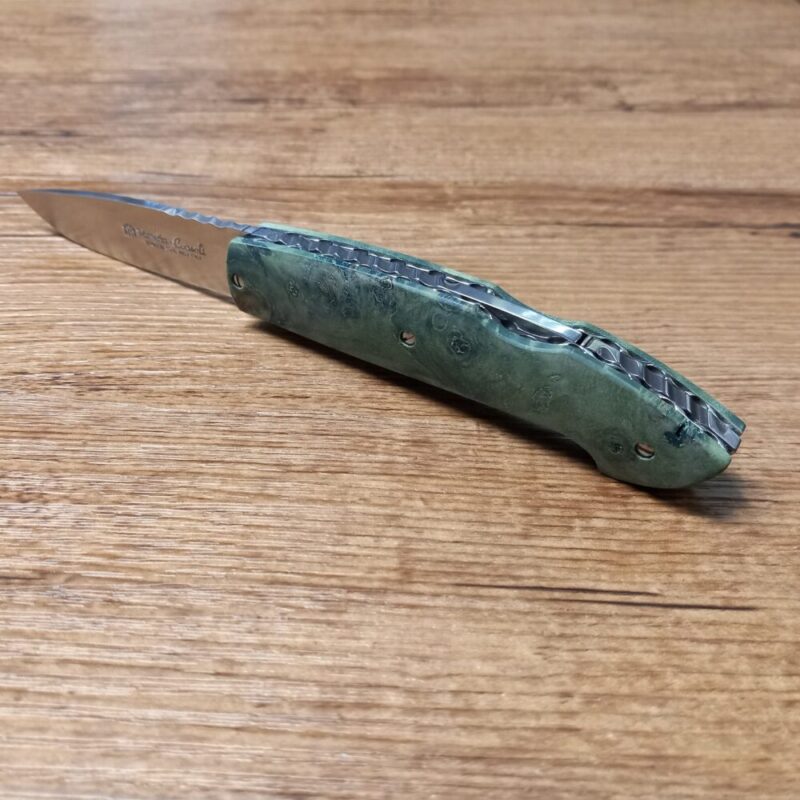 Coltello Maserin linea Consoli in radica verde