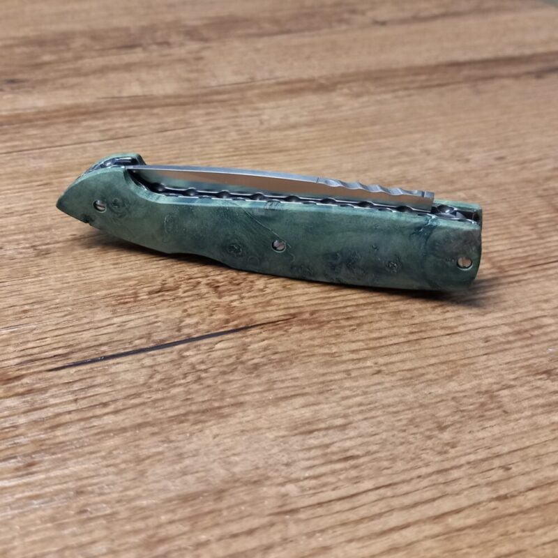 Coltello Maserin linea Consoli in radica verde - immagine 2