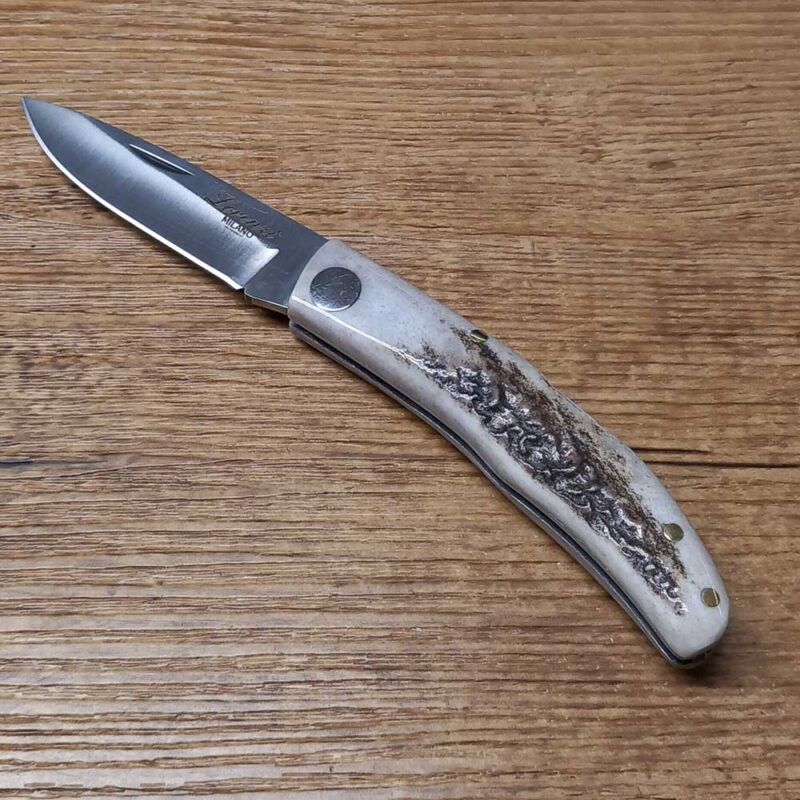 Coltello artigianale Lorenzi Milano cervo Slim