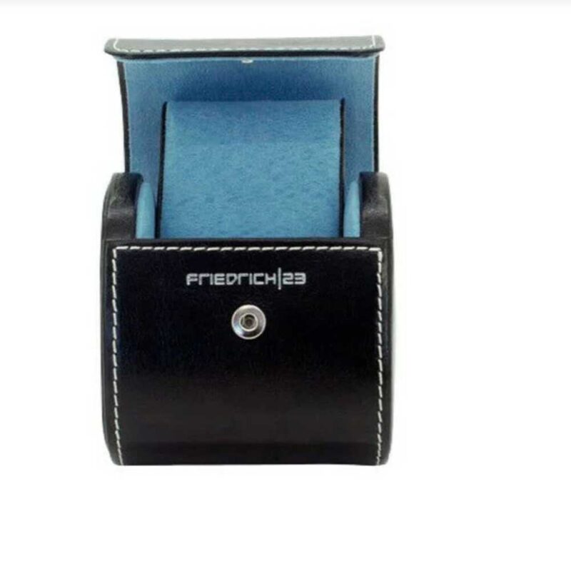 Cofanetto porta orologio 1 posto nero - rigido da viaggio - immagine 2