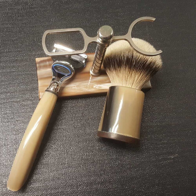 Set da Barba Artigianale in Corno Lorenzi - immagine 4