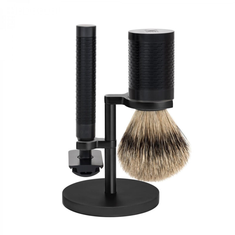 Set barba rasoio di sicurezza Muhle brunito s091m96jet