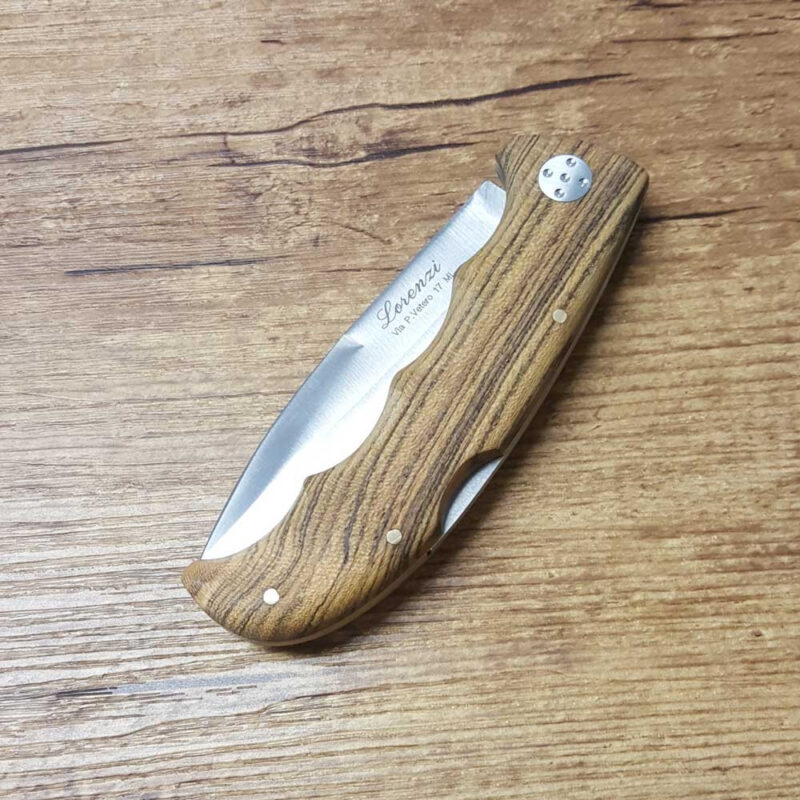 Coltello artigianale Lorenzi in Bocote - immagine 2