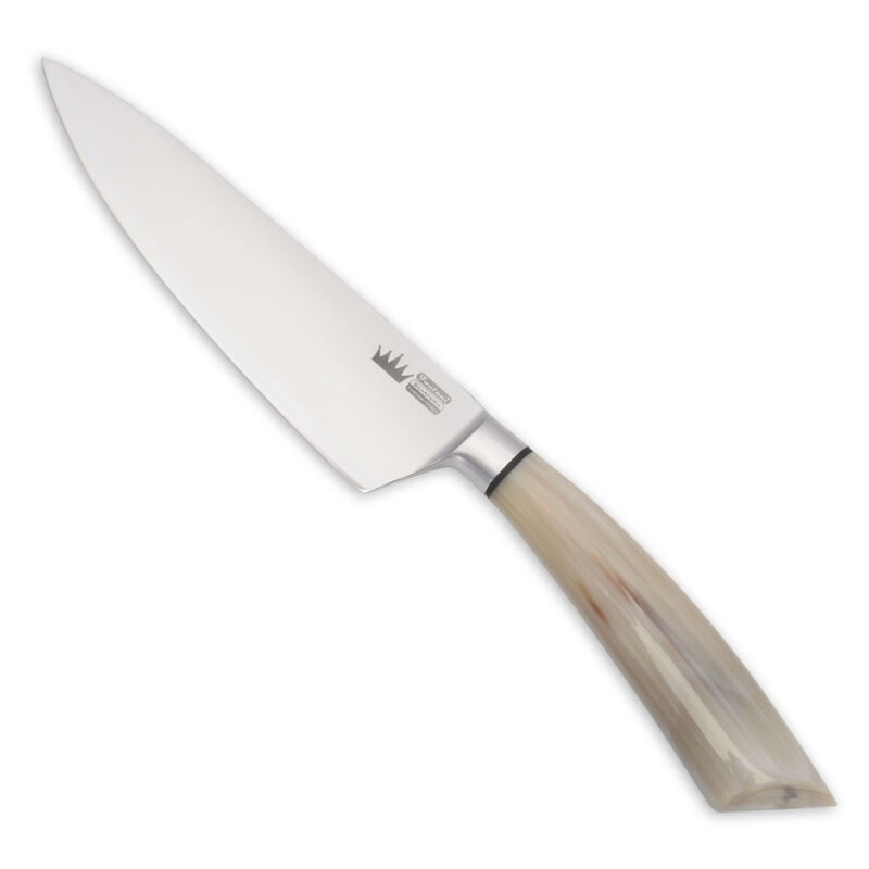 Coltello cuoco artigianale in corno 15,5 cm