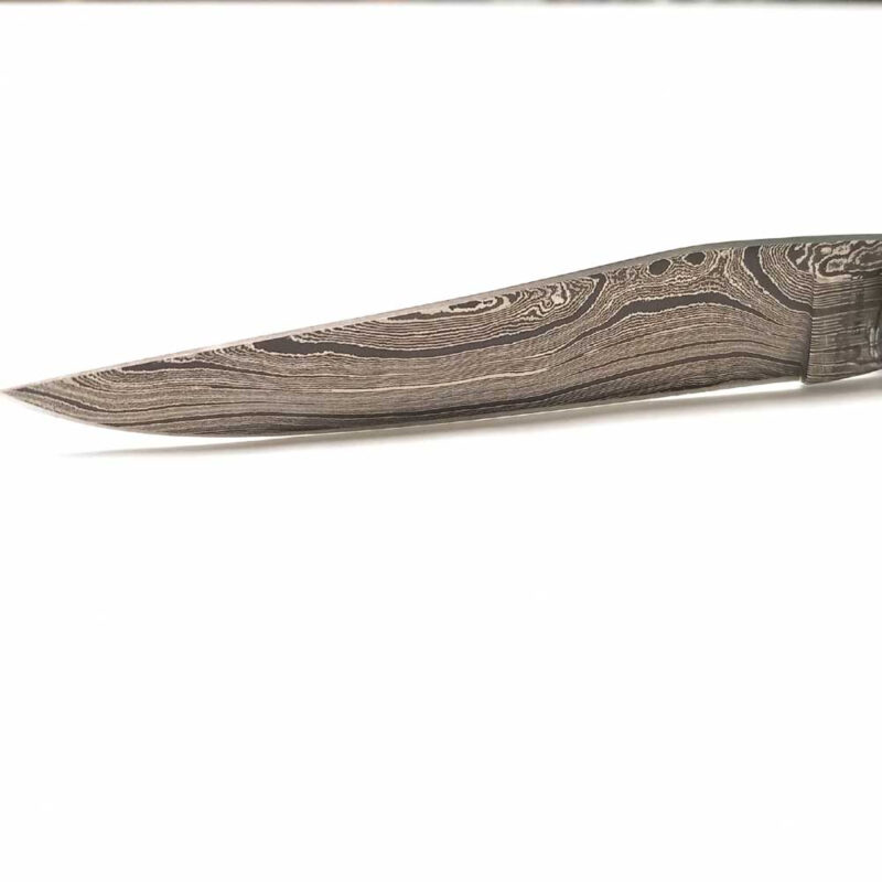 Coltello Laguiole en Aubrac damasco e corno - immagine 4