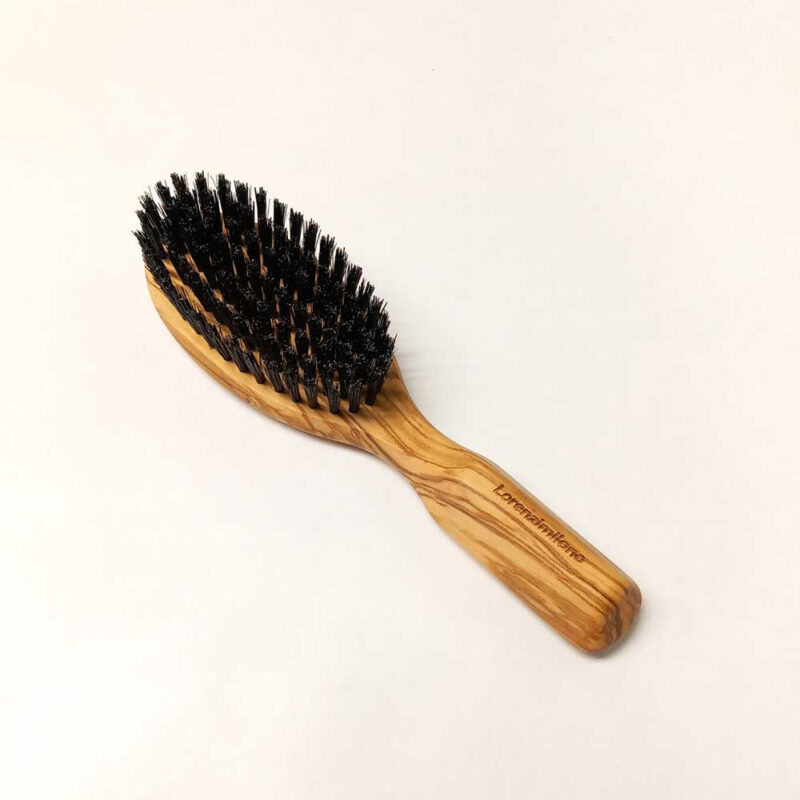 Spazzola per capelli in setola nera piccola