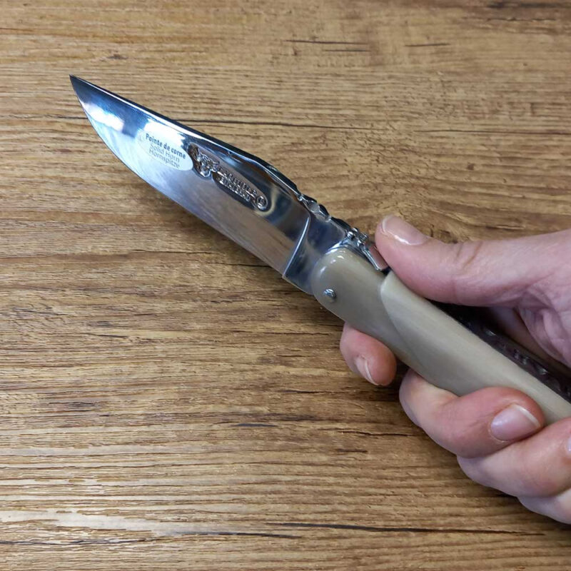 Coltello in corno lama alta Lorenzi Laguiole - immagine 3