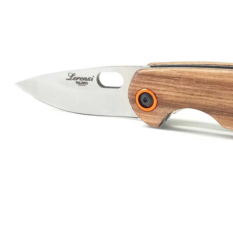 Coltello artigianale Lorenzi manico in legno - immagine 2