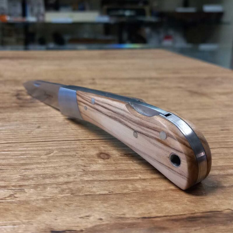 Coltello Lorenzi manico in legno di ulivo - immagine 3