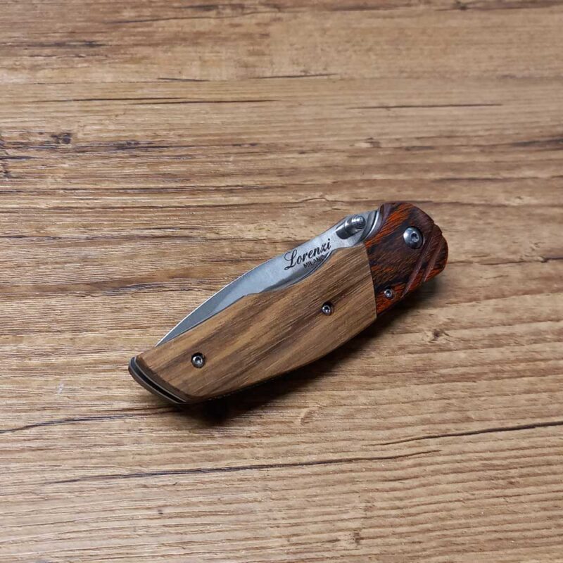 Coltello da tasca doppio legno - immagine 3