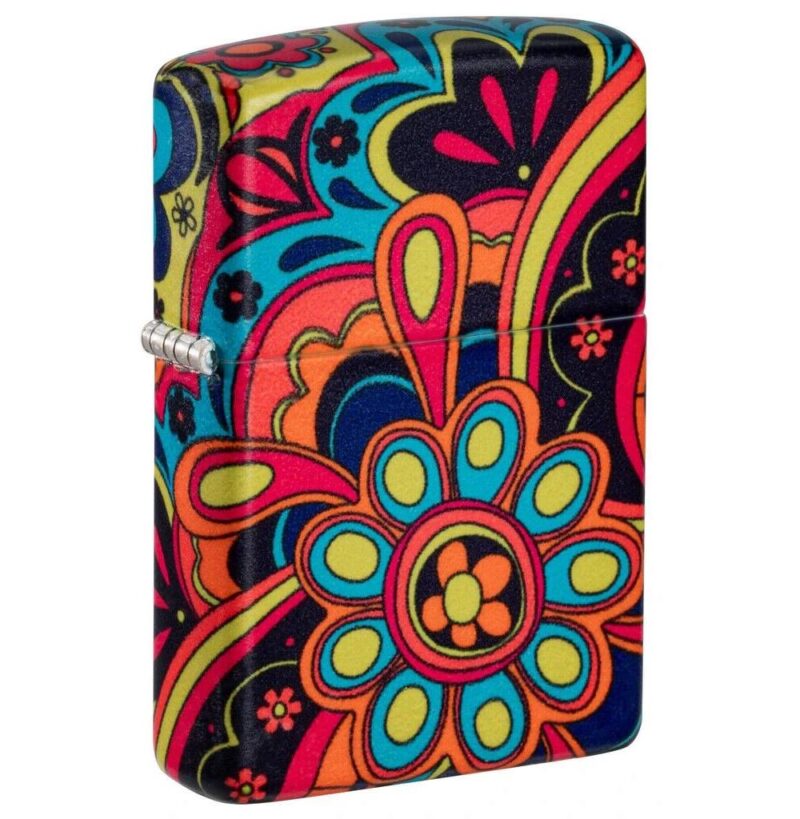 Accendino Zippo Flower Power Design - immagine 2