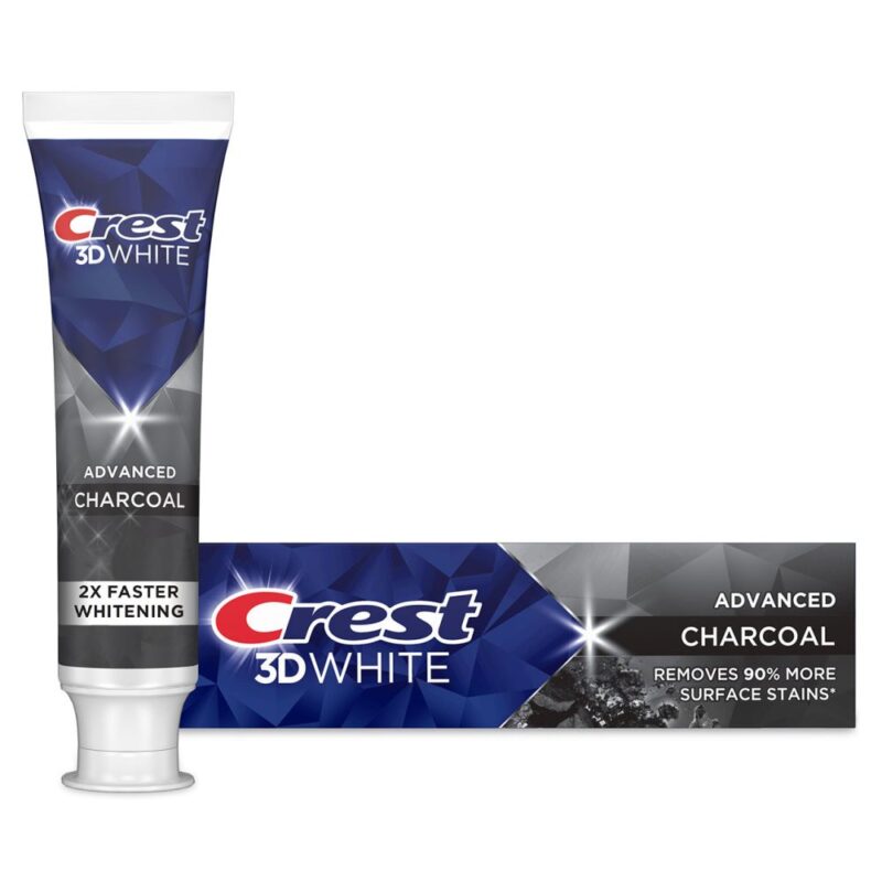 Dentifricio americano Crest 3D White advanced charcoal - sbiancante