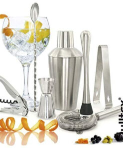 Shaker per cocktail Cilio acciaio inox e vetro 400 ml