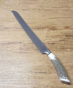 Coltello seghetto artigianale in cervo 21 cm